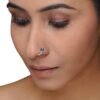 silver nose pin