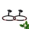 Thread Bracelet with Maroon Beads - Image 2