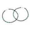 Green Beads Anklet Pair