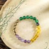 Zodiac Money Magnet Elastic Bracelets with 925 Silver Balls - LIBRA