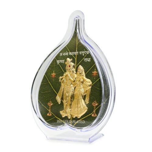 DHRUVS COLLECTION ARTIFICIAL GOLD COATED RADHA KRISHAN IDOL - Image 4