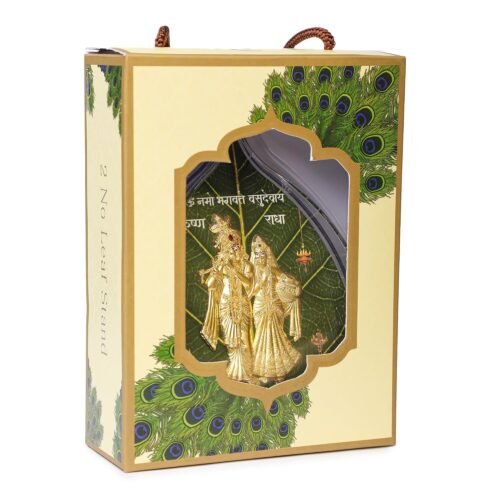 DHRUVS COLLECTION ARTIFICIAL GOLD COATED RADHA KRISHAN IDOL - Image 3