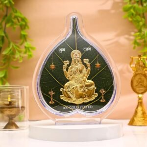 DHRUVS COLLECTION GOLD COATED GODDESS LAKSHMI IDOL