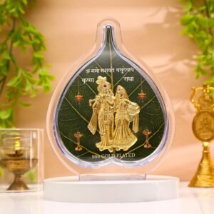 DHRUVS COLLECTION ARTIFICIAL GOLD COATED RADHA KRISHAN IDOL